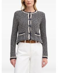 Pedro Del Hierro Madrid - Contrast-Trim Button-Up Cardigan - Lyst