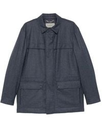 Canali - Wool Zip-Up Jacket - Lyst