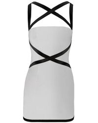 Contessa Mills - Cross-Strap Mini Dress - Lyst