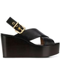 Marni Sandali con fasce incrociate - Nero