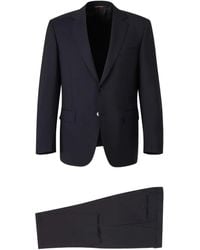 Canali - Peak-Lapel Double-Breasted Suit - Lyst