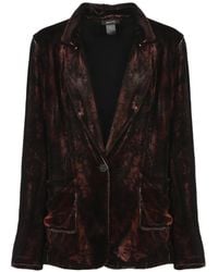 Avant Toi - Velvet Single-Breasted Jacket - Lyst