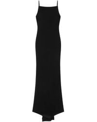 Givenchy - Spaghetti-Strap Back-Drape Maxi Dress - Lyst