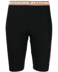 Emporio Armani - Pantalones cortos con logo estampado - Lyst