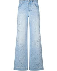 Liu Jo - Flared Jeans Met Studs - Lyst