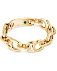 COURBET - 18Kt Recycled Celeste Chain Ring - Lyst