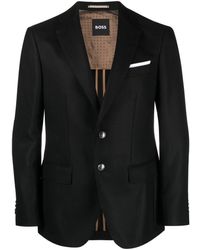 BOSS - Notched-lapel Single-breasted Blazer - Lyst