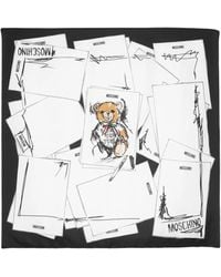 Moschino - Écharpe À Imprimé Teddy Bear - Lyst