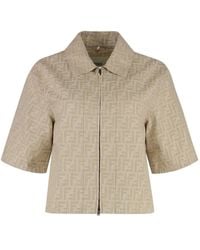Fendi - Chaqueta Con Cremallera Y Motivo Ff - Lyst