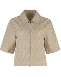 Fendi - Jack Met Rits En Ff-Patroon - Lyst