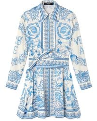 Versace - Underwater バロッコ シャツドレス - Lyst