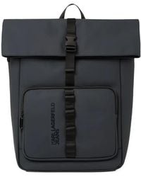 KARL LAGERFELD - Roll Top Backpack - Lyst