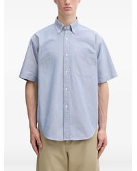 Beams Plus - Kurzärmeliges Oxford-Hemd - Lyst