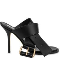 Moschino - Decorative-Buckle Mules - Lyst