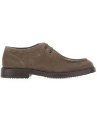 Doucal's - Janus Suede Lace-Up Oxford Shoes - Lyst