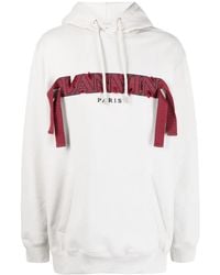 Lanvin - Logo Oversized Cotton Hoodie - Lyst