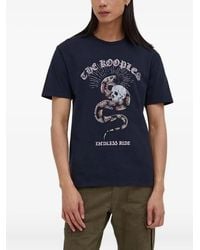 The Kooples - Snake Skull Graphic T-Shirt - Lyst