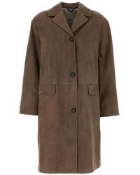 Max Mara - S Maxmara Dove Suede Ortensia Coat - Lyst