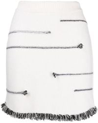 Sonia Rykiel - Contrasting-Stitch Detail Skirt - Lyst
