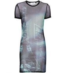 Jean Paul Gaultier - Mini-Jurk Met Mesh - Lyst