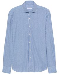 Orian - Striped Stretch Shirt - Lyst