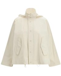Fabiana Filippi - Hooded Button-Up Parka Coat - Lyst