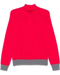 Emporio Armani - Contrast-Trim Sweater - Lyst