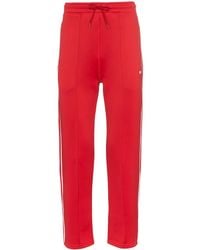 KENZO - Logo Print Cotton Blend Sweat Pants - Lyst