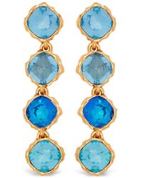 Oscar de la Renta - Classic Crystal-embellished Earrings - Lyst