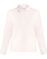 Lacoste - Piqué Stretch Polo Top - Lyst