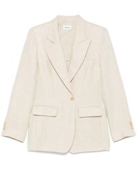 P.A.R.O.S.H. - Linen Blazer - Lyst