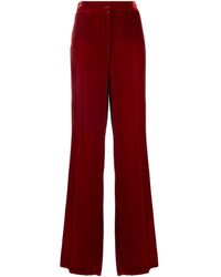 Stella McCartney - Tailored Velvet Straight-leg Trousers - Lyst