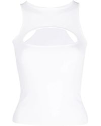 DSquared² - Cut-Out Racerback Tank Top - Lyst