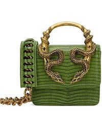 Roberto Cavalli - Sac Cabas À Effet Peau De Lézard Et Anse Serpent - Lyst