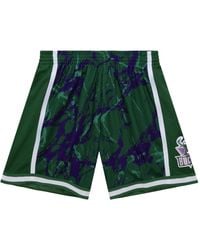 Mitchell & Ness - Milwaukee Bucks 2000 Team Marble Swingman Shorts - Lyst