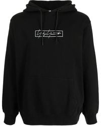 Yohji Yamamoto - Logo-Print Hoodie - Lyst