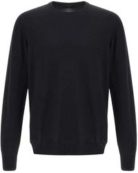 Gran Sasso - Crew-Neck Ribbed-Trims Sweater - Lyst