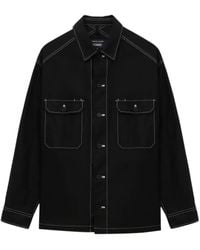 Comme des Garçons - Camisa con costuras en contraste - Lyst