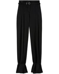Jil Sander - Belted Trousers - Lyst