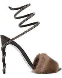Rene Caovilla - Margot Crystal-Embellished Sandals - Lyst