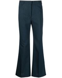 Stella McCartney - Striped Flared Trousers - Lyst