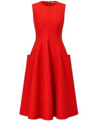 Maison Rabih Kayrouz - Robe Mi-Longue À Design Sans Manches - Lyst