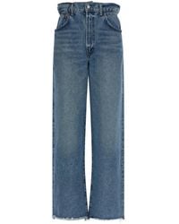 Agolde - Lyonne Frayed-Hem Jeans - Lyst
