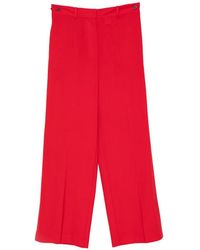 Alysi - Pressed-Crease Wide-Leg Trousers - Lyst