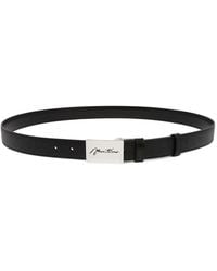 Montblanc - Logo-Engraved Saffiano-Leather Belt - Lyst