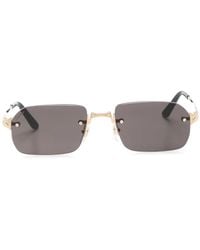 Cartier - Santos Rectangle-Frame Sunglasses - Lyst