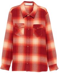 God's True Cashmere - Shadow Plaid Cashmere Shirt - Lyst