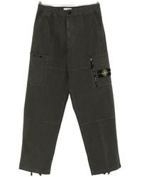 Stone Island - Pantaloni Cargo Con Patch Logo - Lyst