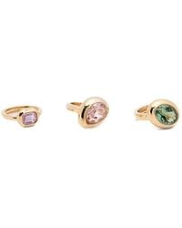 Swarovski - Gema Motif Ring Set (Set Of Three) - Lyst