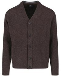 Paul Smith - V-Neck Button-Up Cardigan - Lyst